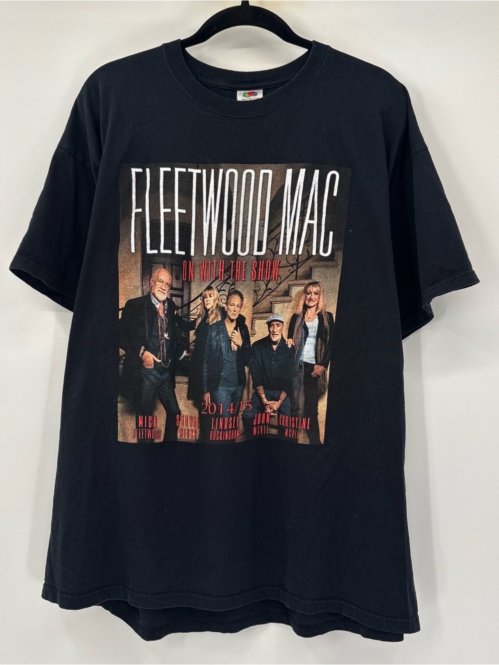 Fruit of the Loom Black Fleetwood Mac Graphic Tee